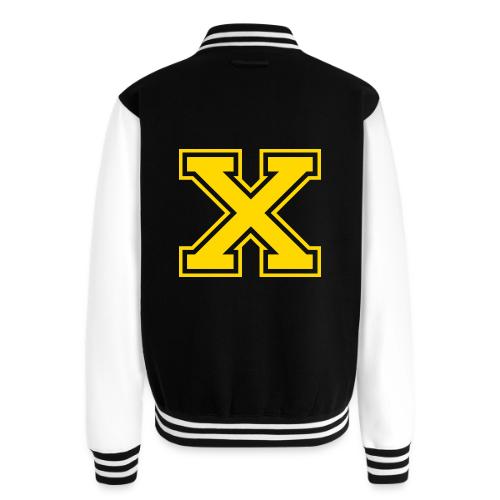 Letter X – Capital Athletic Alphabet Monogram - Unisex College Sweat Jacket