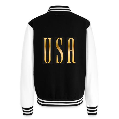 USA Gold Monolith - Unisex College Sweat Jacket