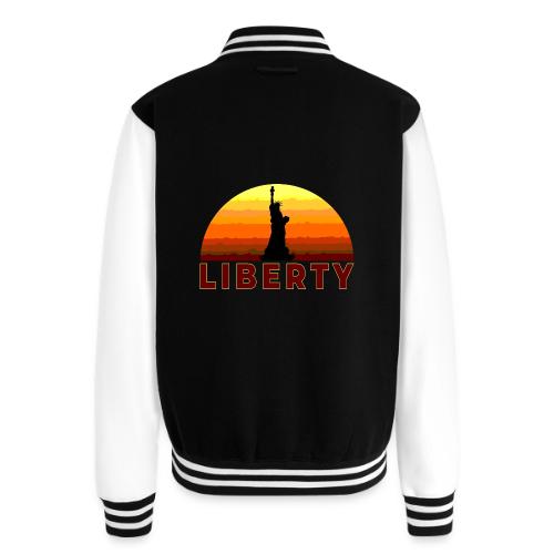 USA: Sunset Liberty Bold - Unisex College Sweat Jacket