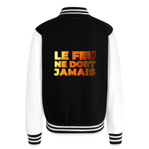Fire never sleeps - Unisex College Sweat Jacket