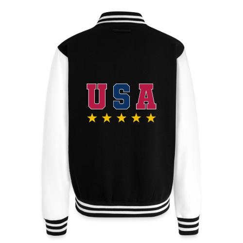USA Varsity Stars - Unisex College Sweat Jacket