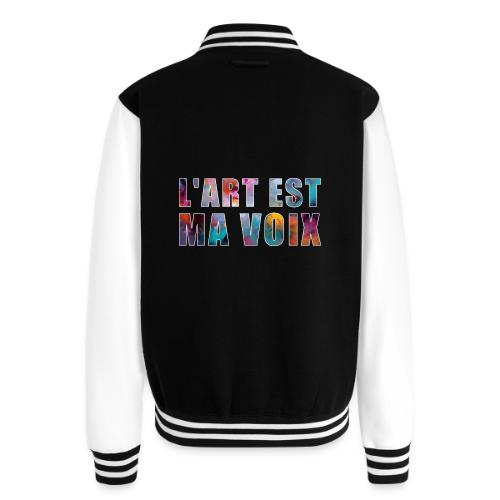 Art is my voice - Unisex College Sweat Jacket
