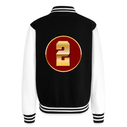 Number 2 in Gold Varsity Font - Unisex College Sweat Jacket