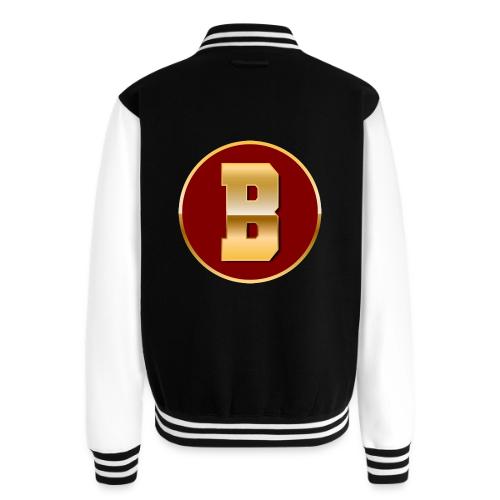Letter B – Capital Varsity Alphabet Monogram - Unisex College Sweat Jacket