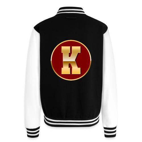 Letter K – Capital Varsity Alphabet Monogram - Unisex College Sweat Jacket