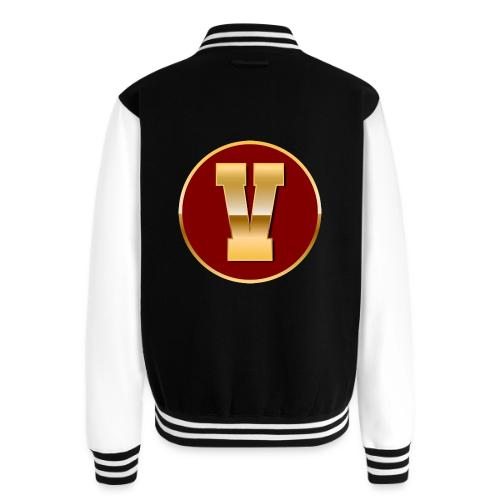 Letter V – Capital Varsity Alphabet Monogram - Unisex College Sweat Jacket