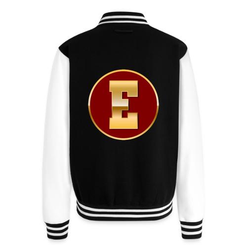 Letter E – Capital Varsity Alphabet Monogram - Unisex College Sweat Jacket