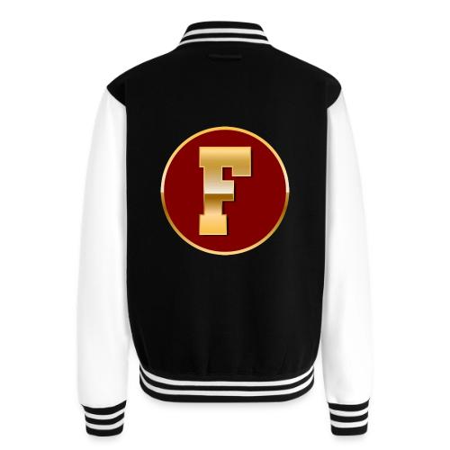 Letter F – Capital Varsity Alphabet Monogram - Unisex College Sweat Jacket
