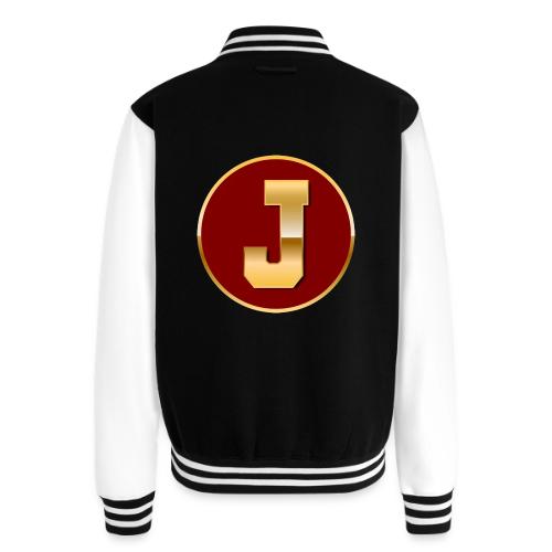 Letter J – Capital Varsity Alphabet Monogram - Unisex College Sweat Jacket