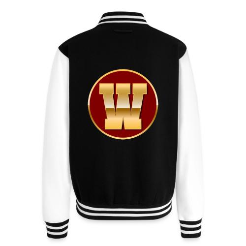 Letter W – Capital Varsity Alphabet Monogram - Unisex College Sweat Jacket
