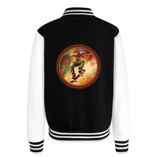 Skateboarding Mode On - Unisex College Sweat Jacket