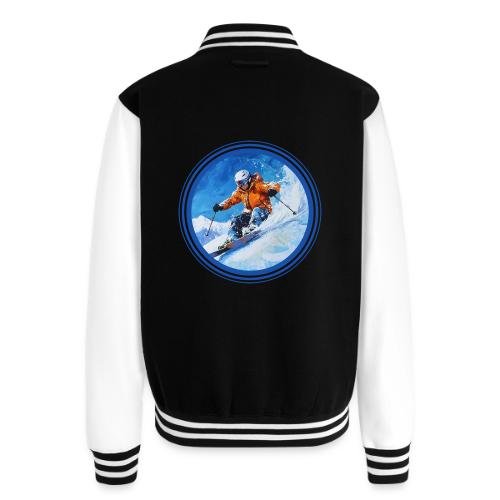 Skiing: On the Edge - Unisex College Sweat Jacket