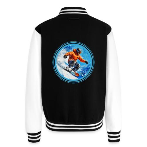 Snowboarding Motion - Unisex College Sweat Jacket