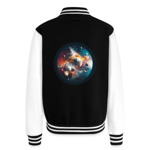 Planets in Acrylic Dreams - Unisex College Sweat Jacket