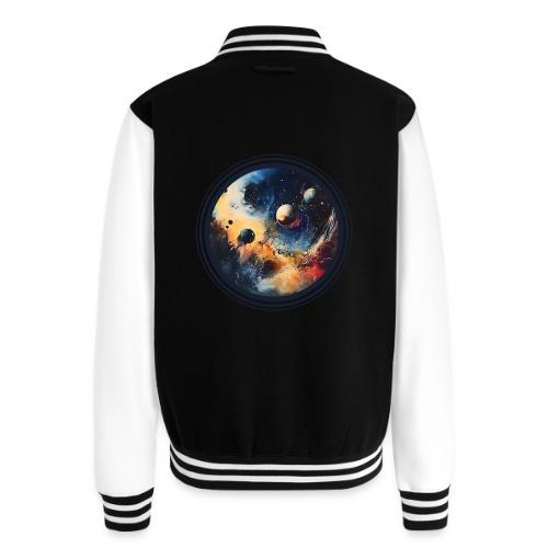 Chaotic Color Planets - Unisex College Sweat Jacket