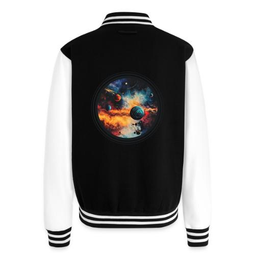 Cosmic Brush Planets - Unisex College Sweat Jacket
