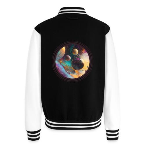 Planets in the Abstract - Unisex College Sweat Jacket