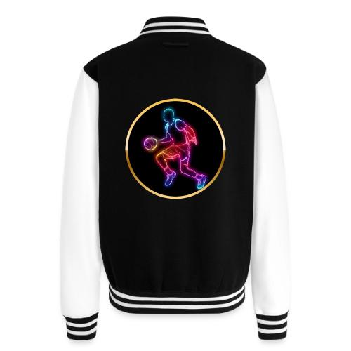 Basketball: Neon Dribble Pulse - Unisex College Sweat Jacket