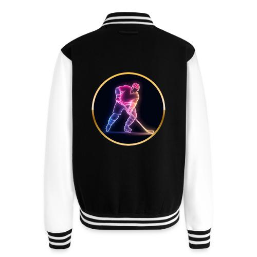 Hockey: Neon Ice Rush - Unisex College Sweat Jacket