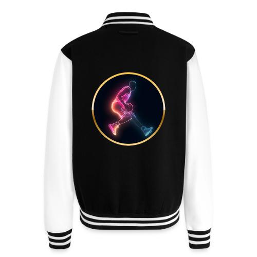 Basketball: Golden Court Glow - Unisex College Sweat Jacket