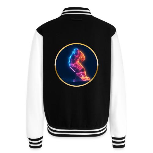 Hockey: Neon Hockey Sketch - Unisex College Sweat Jacket
