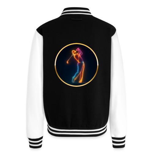 Neon Golf Motion - Unisex College Sweat Jacket