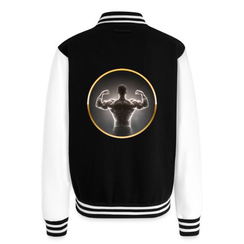 Bodybuilding: Neon Strength Frame - Unisex College Sweat Jacket