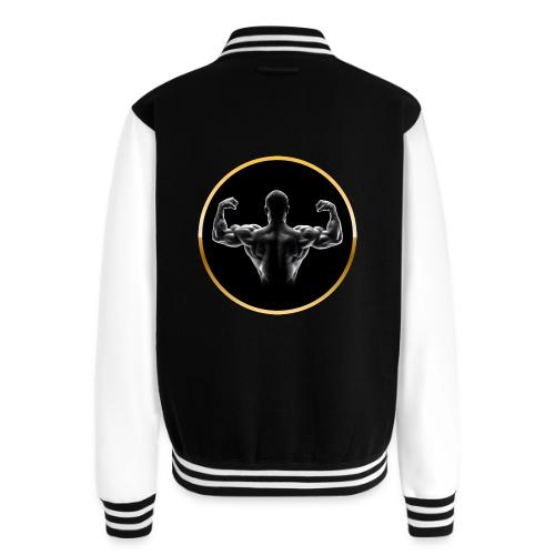 Bodybuilding: Golden Back Power - Unisex College Sweat Jacket