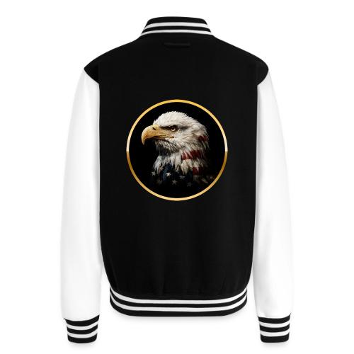 America: Golden Freedom Crest - Unisex College Sweat Jacket