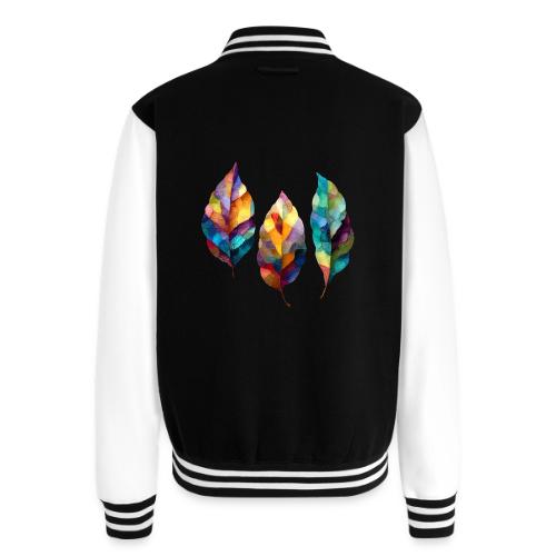 Art: Colorful Leaf Harmony - Unisex College Sweat Jacket