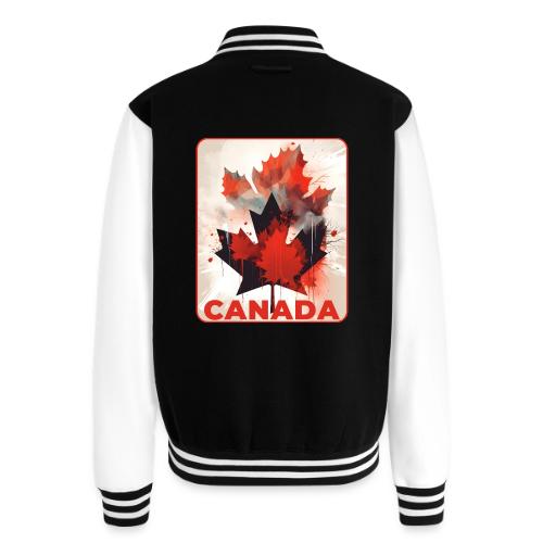 Canada Inked Leaf - Unisex College Sweat Jacket