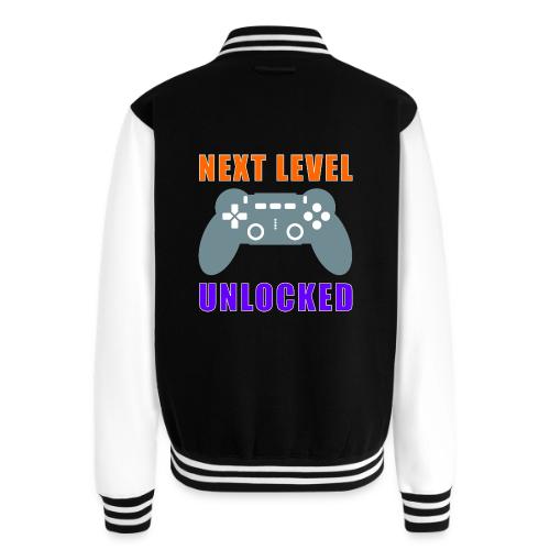 Next Level Unlocked Gamer Design - Unisex College Sweat Jacket
