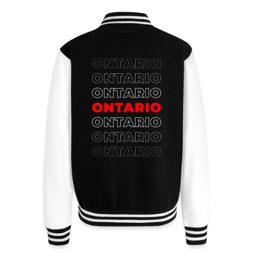 Ontario Outline - Unisex College Sweat Jacket
