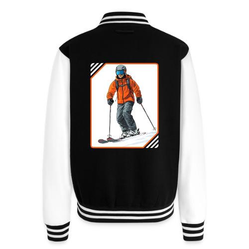 Skiing Thrill Ride - Unisex College Sweat Jacket