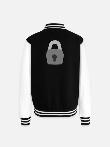 Lock - Unisex College Sweat Jacket - black/white