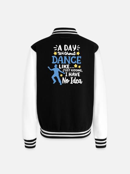 Dance Dancer Dancing - Unisex College Sweat Jacket - black/white
