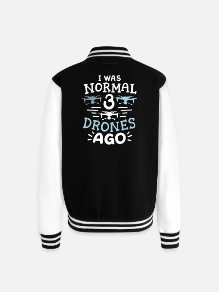 Drone Pilot Drone Operator - Unisex College Sweat Jacket - black/white