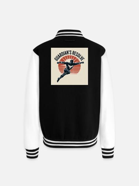 Guardians Resolve - Unisex College Sweat Jacket - black/white