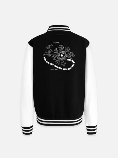 Neuron Cell Art - Unisex College Sweat Jacket - black/white