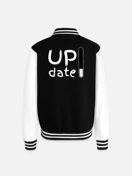 UPdate - Unisex College Sweat Jacket - black/white
