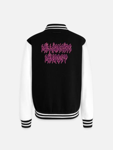 MM new logo - Unisex College Sweat Jacket - black/white