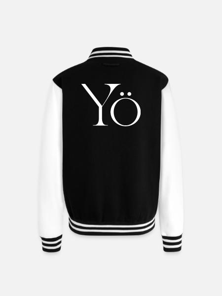 Yö Glyph Monochrome - Unisex College Sweat Jacket - black/white