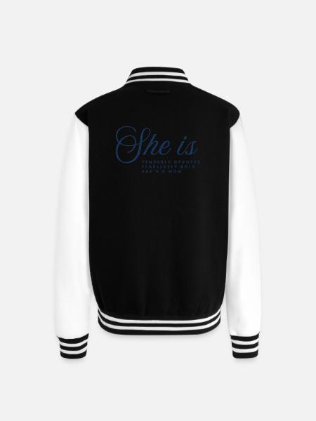 The Fearless Mother - Unisex College Sweat Jacket - black/white