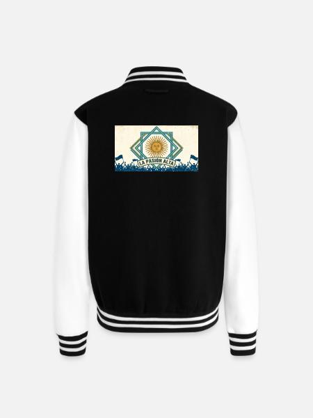 La Pasión Alta Sunburst Emblem - Unisex College Sweat Jacket - black/white