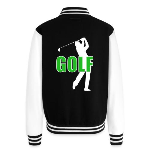 Golf: Classic Golf Motion - Unisex College Sweat Jacket