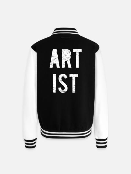 Artist - Unisex College Sweat Jacket - black/white