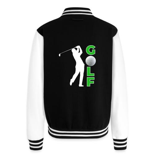 Golf: Classic Golf Motion - Unisex College Sweat Jacket
