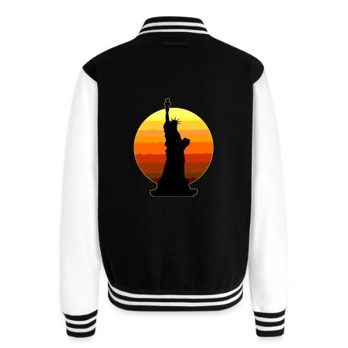 USA: Golden Horizon Liberty - Unisex College Sweat Jacket