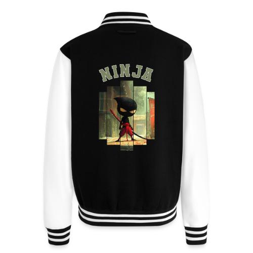 Cute Ninja Attack - Unisex College Sweat Jacket