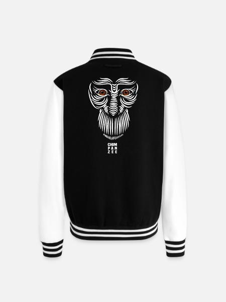 Sad Face - Unisex College Sweat Jacket - black/white